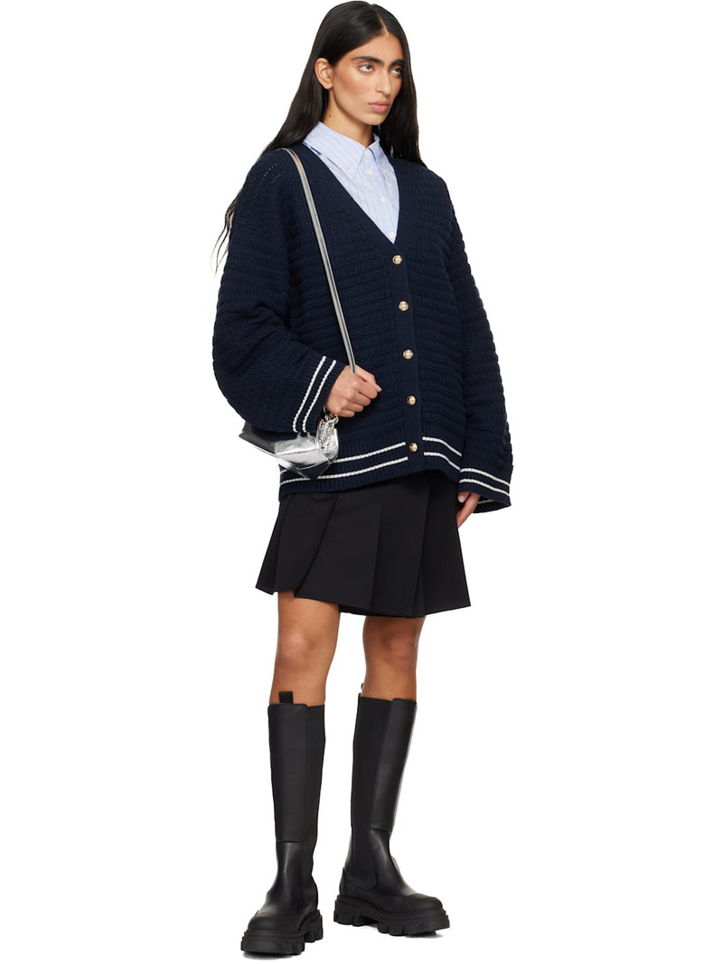 GANNI Black Cleated Tall Chelsea Boots outlook