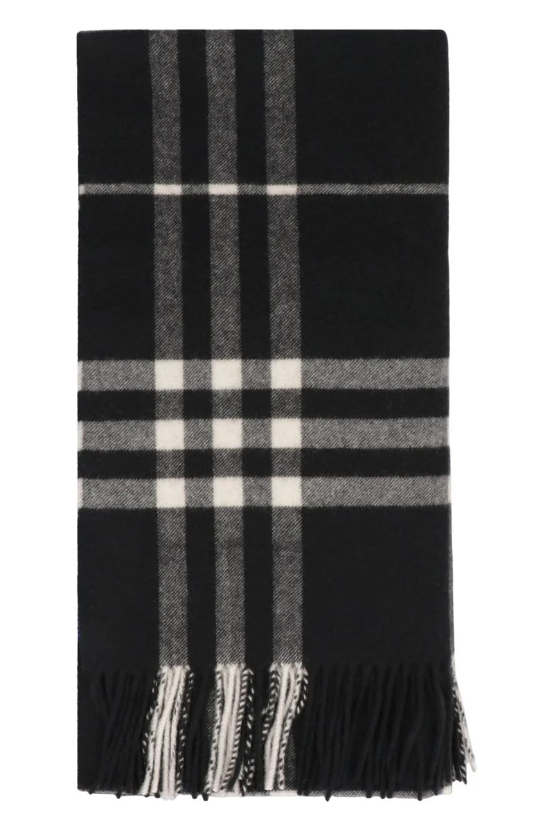 Burberry Checked Cashmere Scarf - 1