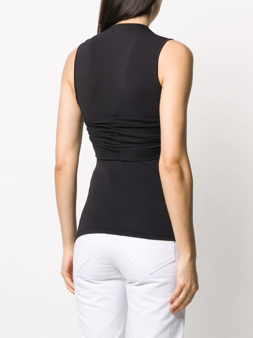 twisted-front sleeveless top - 4