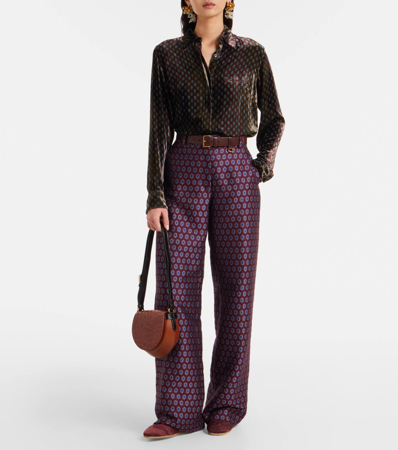 Dries Van Noten Croc-effect leather crossbody bag outlook