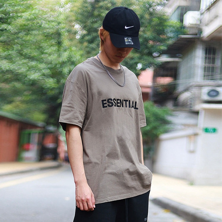 Fear of God Essentials SS20 Graphic Logo Gray Flannel/Charcoal Tee FOG-SS20-406 - 5