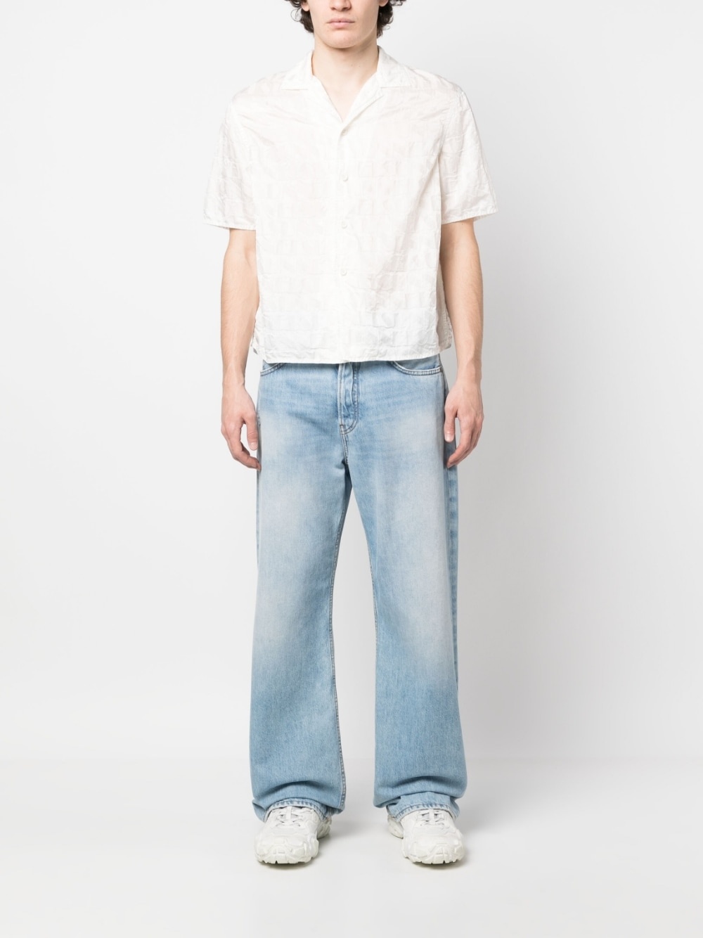 monogram short-sleeve shirt - 2