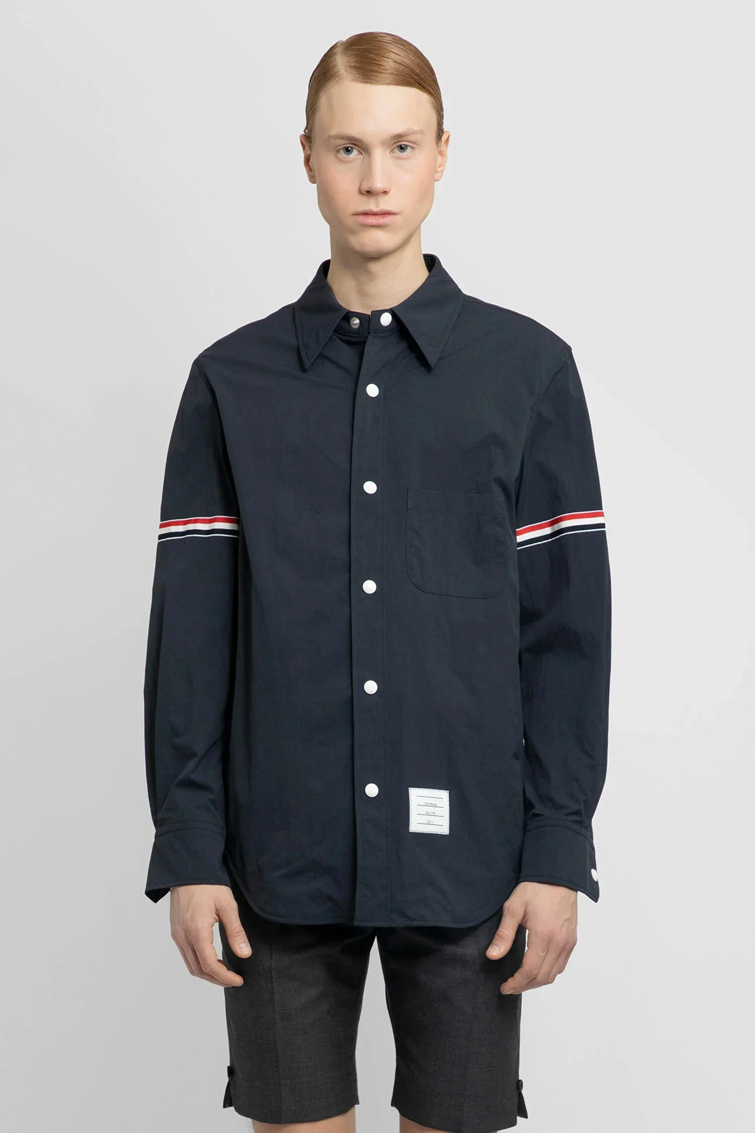 Thom Browne Man Blue Shirts - 1