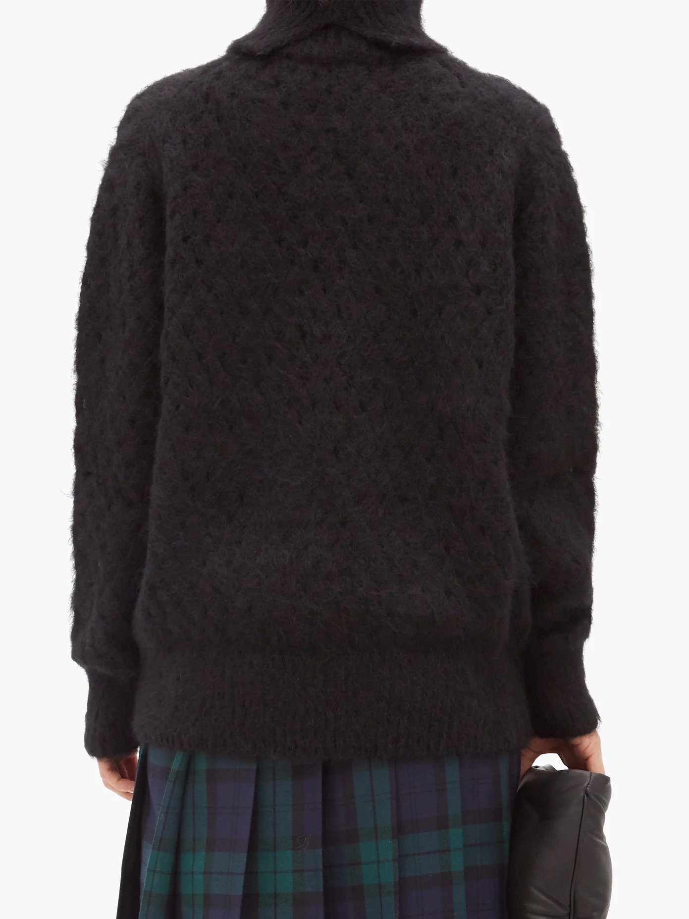 Studded roll-neck wool-blend sweater - 5