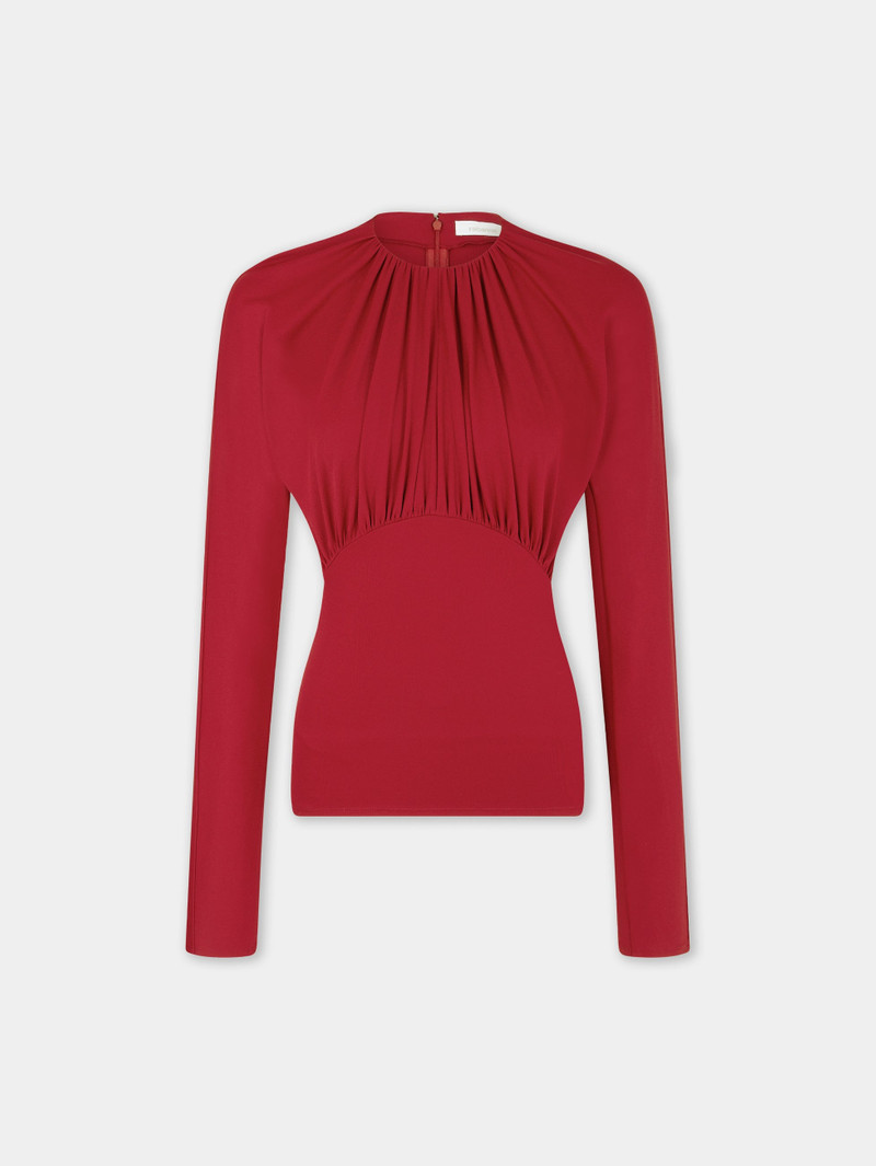 JERSEY TOP WITH RUCHED DETAILS 1