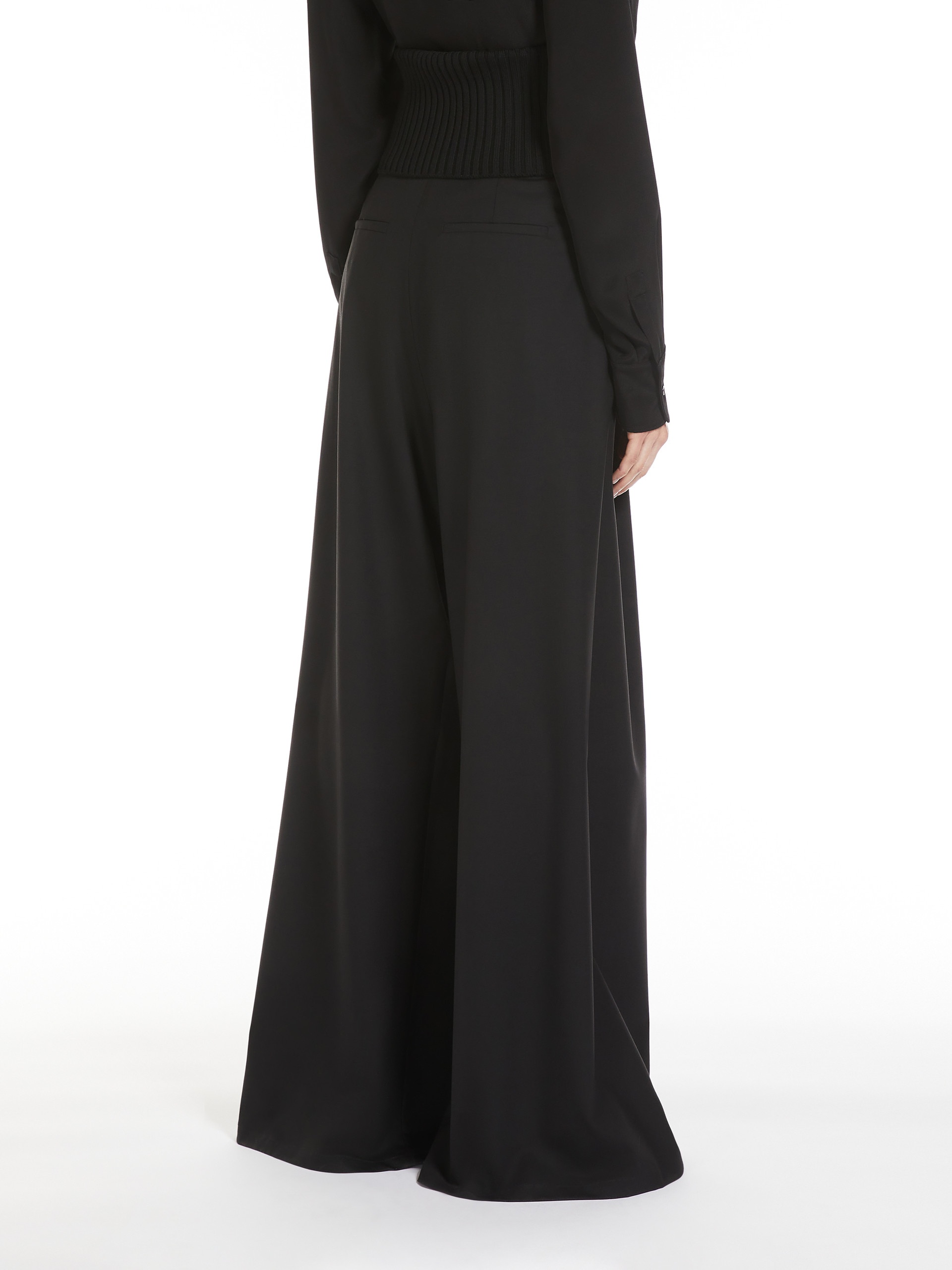 COSMO Long stretch wool trousers - 4