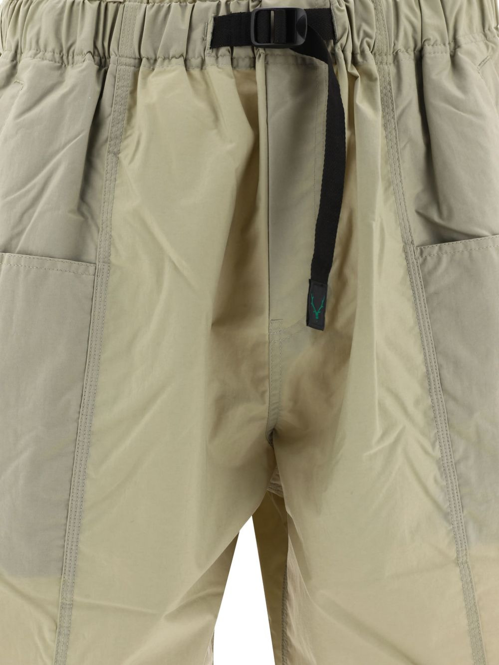 belted patch-pocket shorts - 4