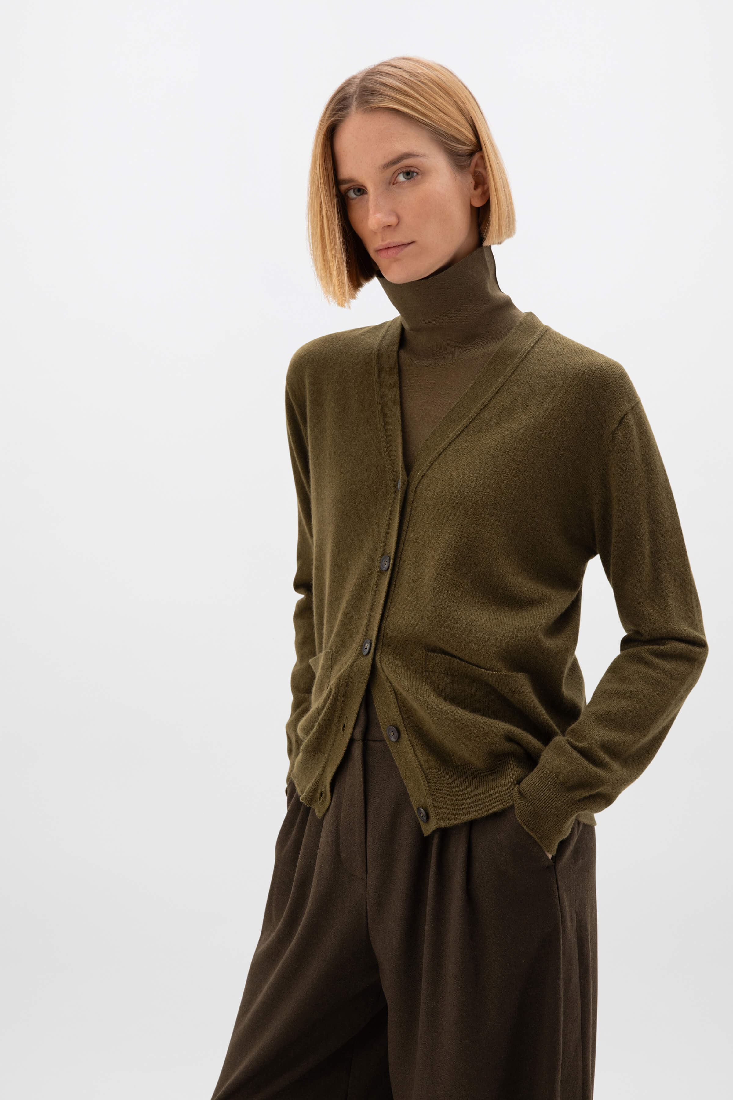 Cashmere Boyfriend Cardigan - 2