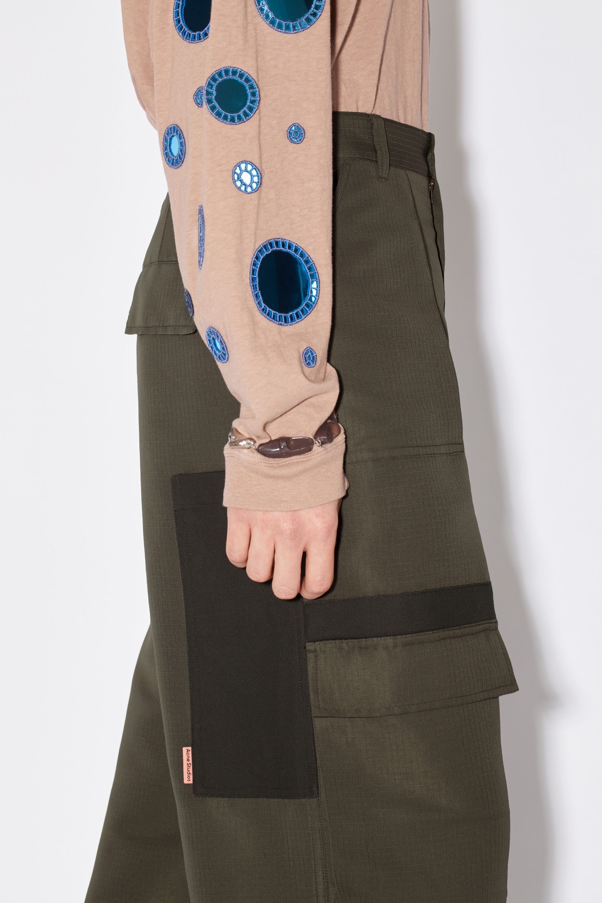 Ripstop cargo trousers - Chestnut brown - 5