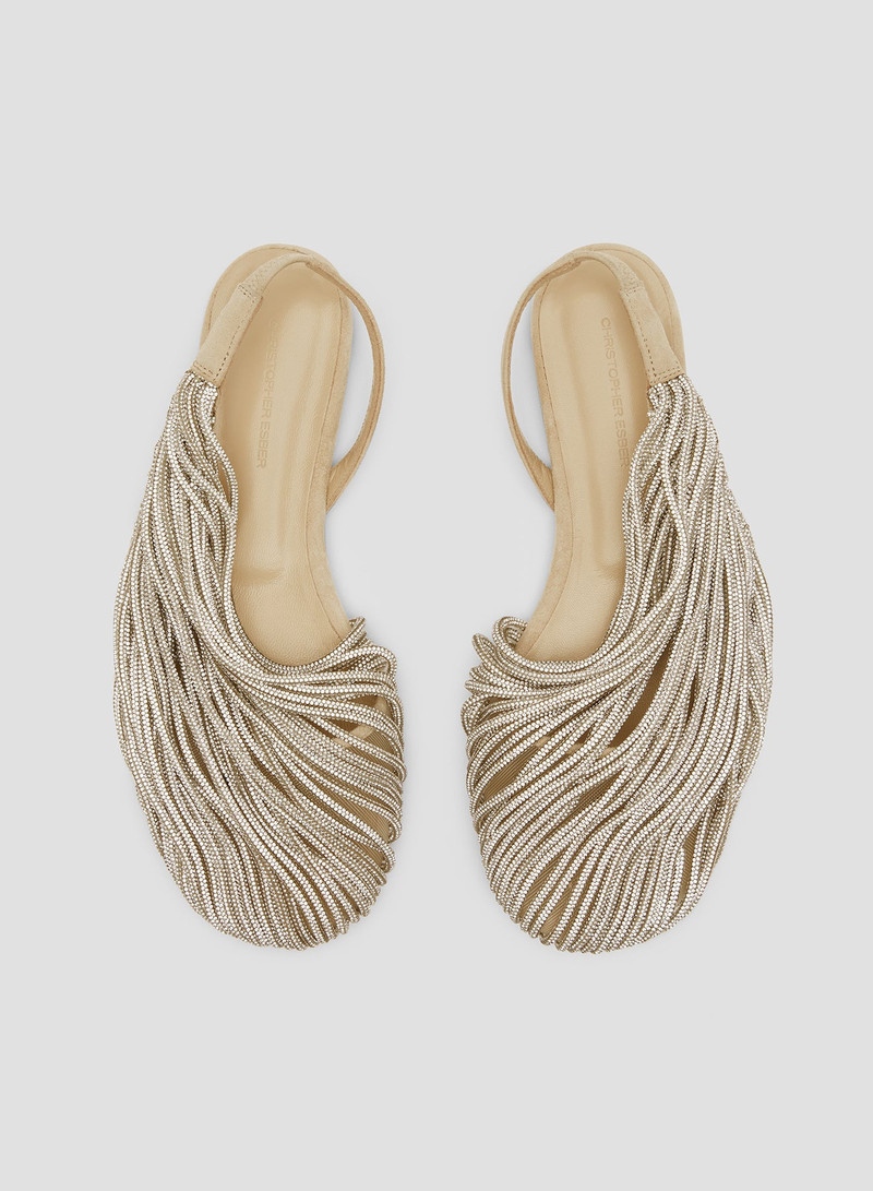 Saskia Stranded Crystal Flat 4