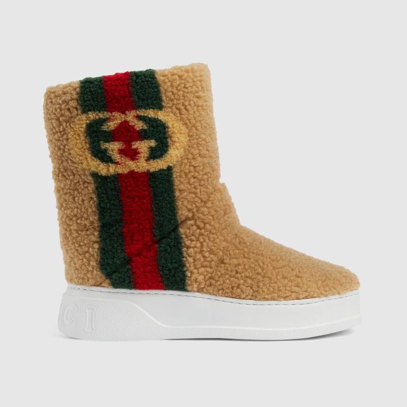 Women's Interlocking G Web boot 1