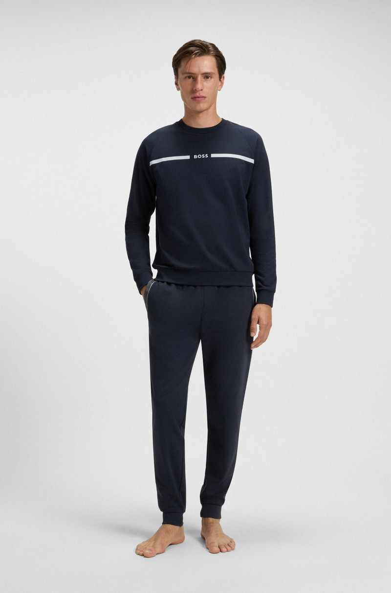 BOSS POCKET-DETAIL TRACKSUIT BOTTOMS IN A COTTON BLEND outlook