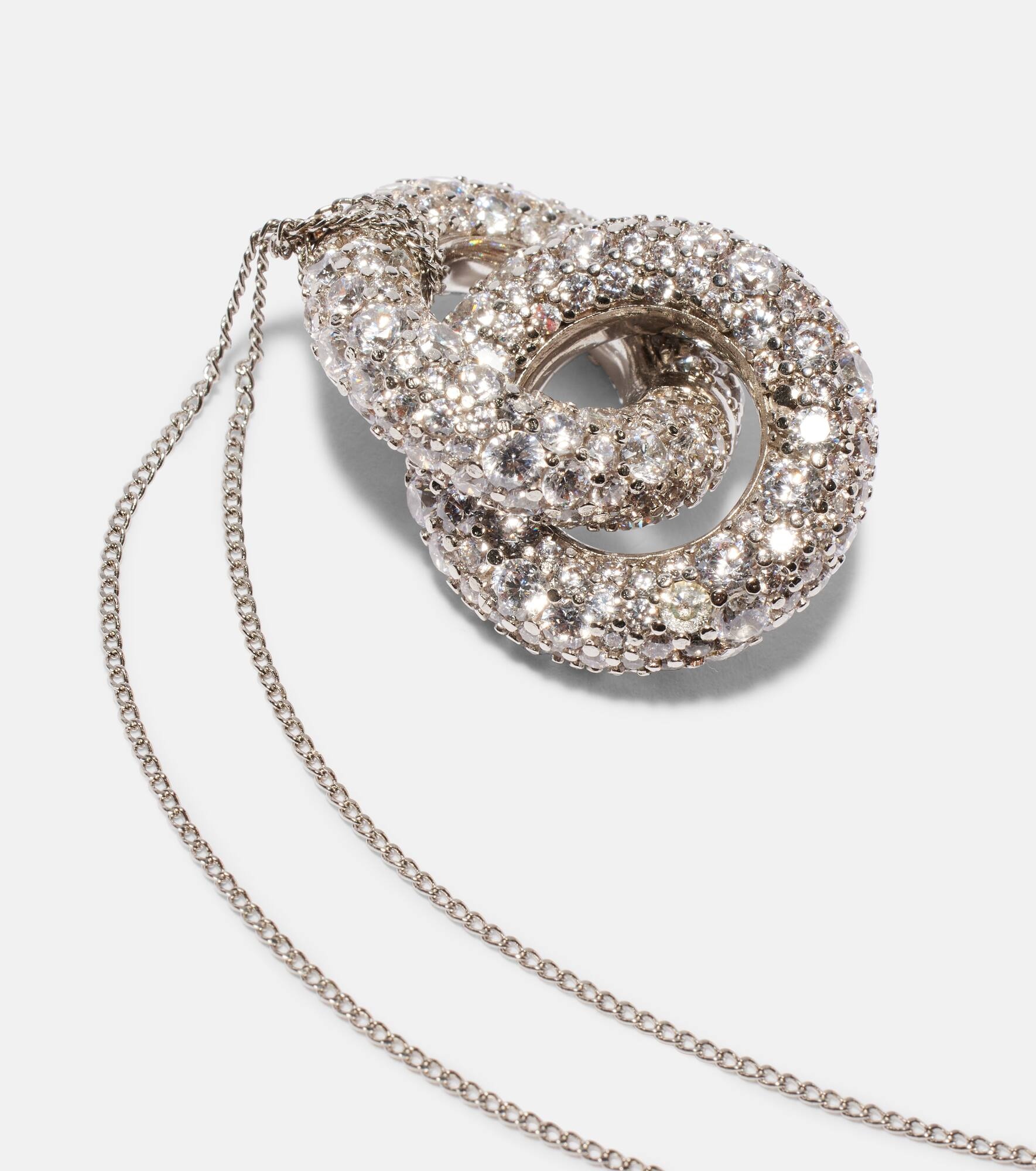 Embellished pendant necklace - 4