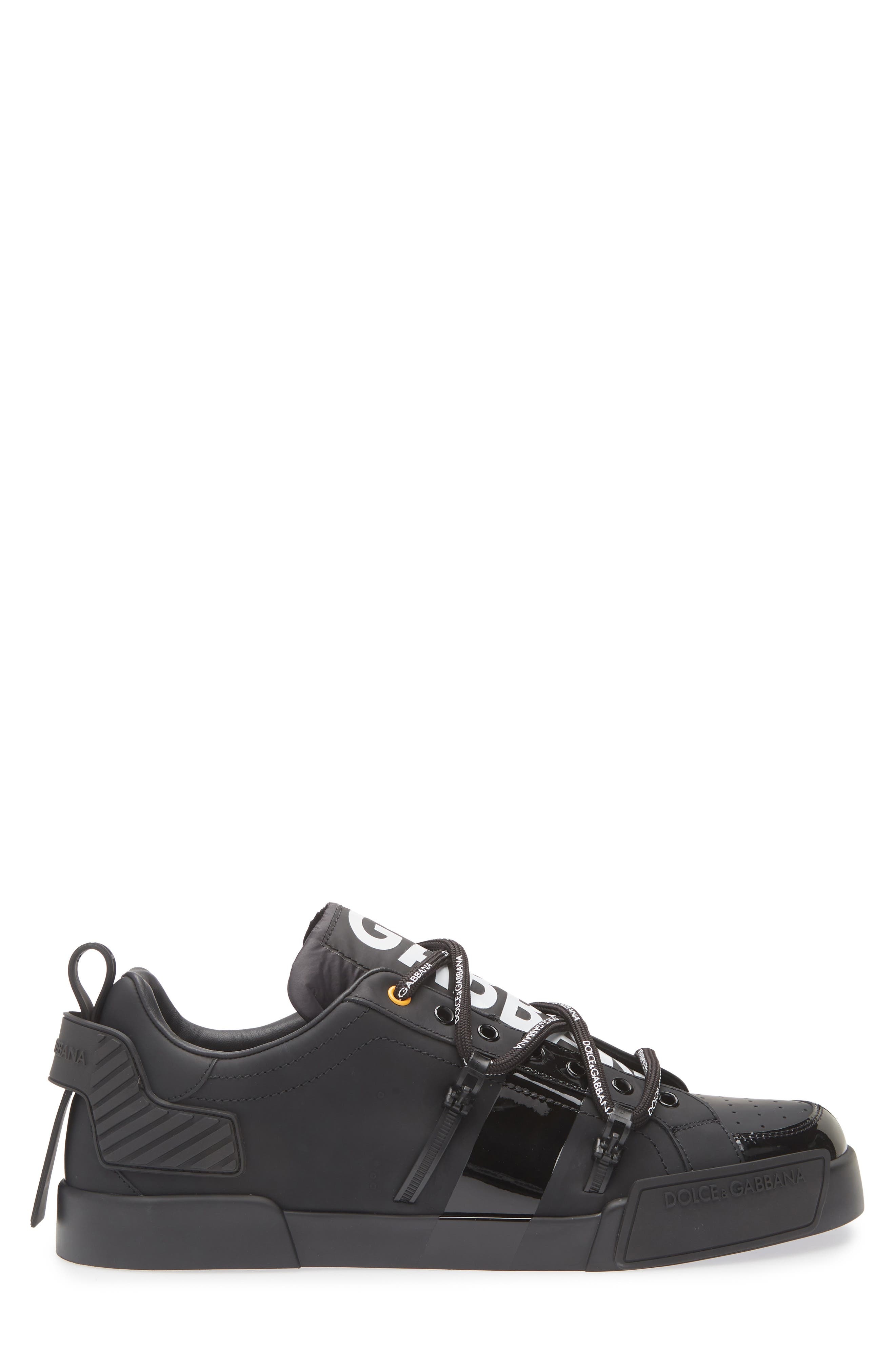 Dolce&Gabbana Portofino Lightweight Sneaker in 89690 Black/White at Nordstrom - 3