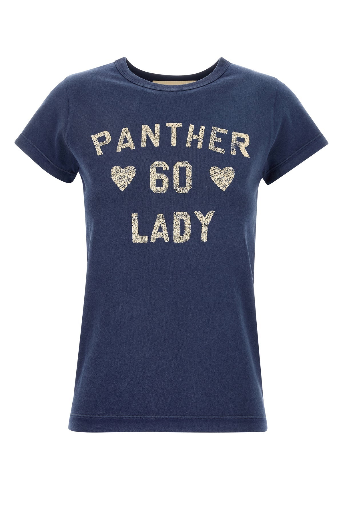 Valentino Garavani Women Navy Blue Cotton T-Shirt - 1