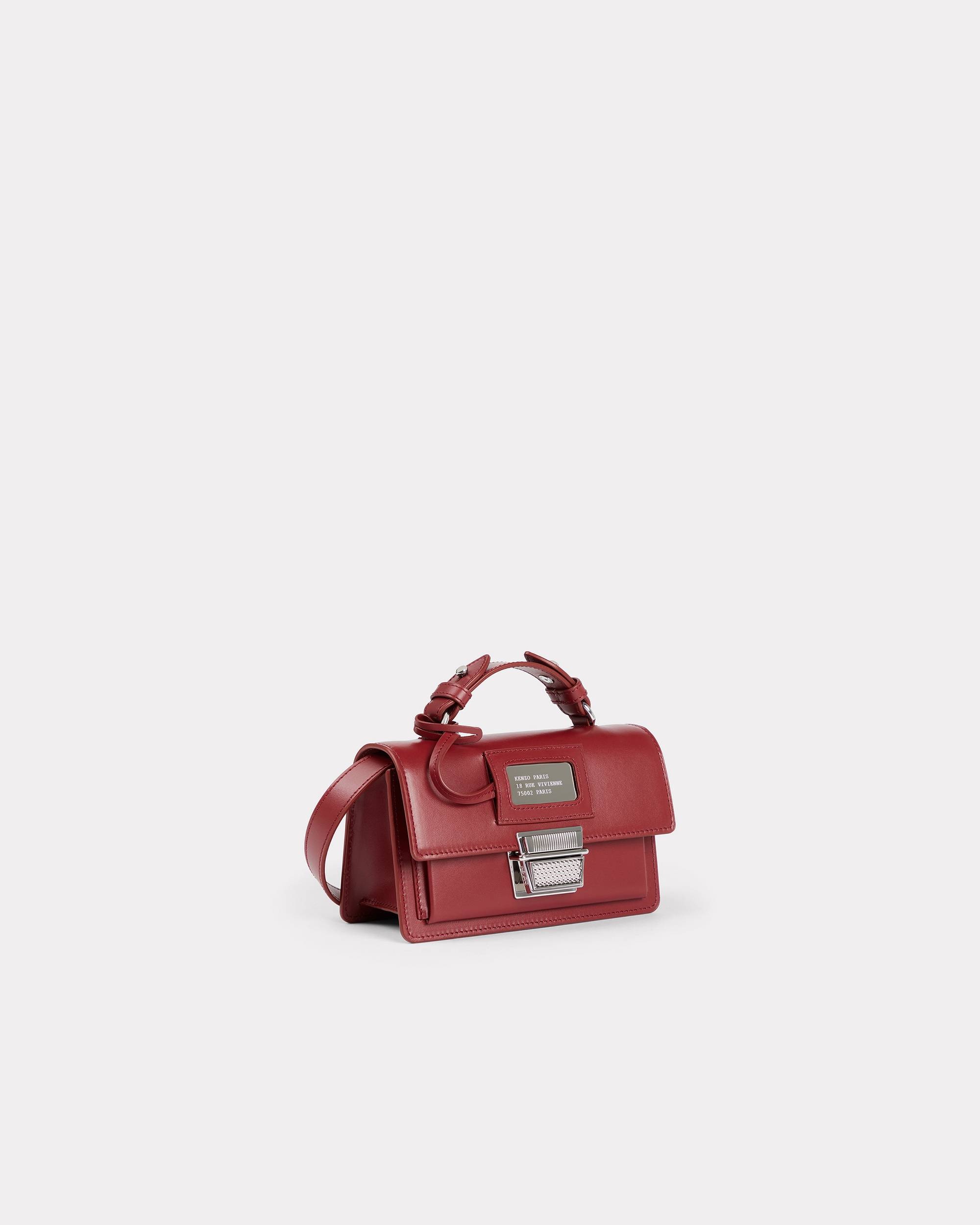 'Rue Vivienne' miniature leather bag with strap 5