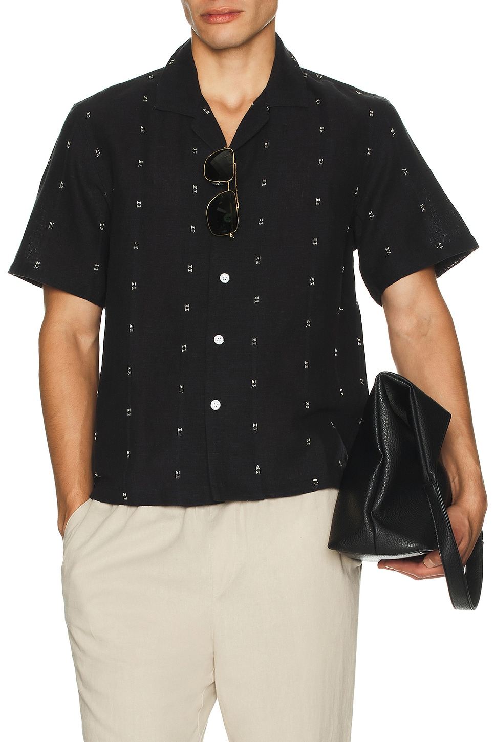Avery Embroiderd Linen Shirt - 3