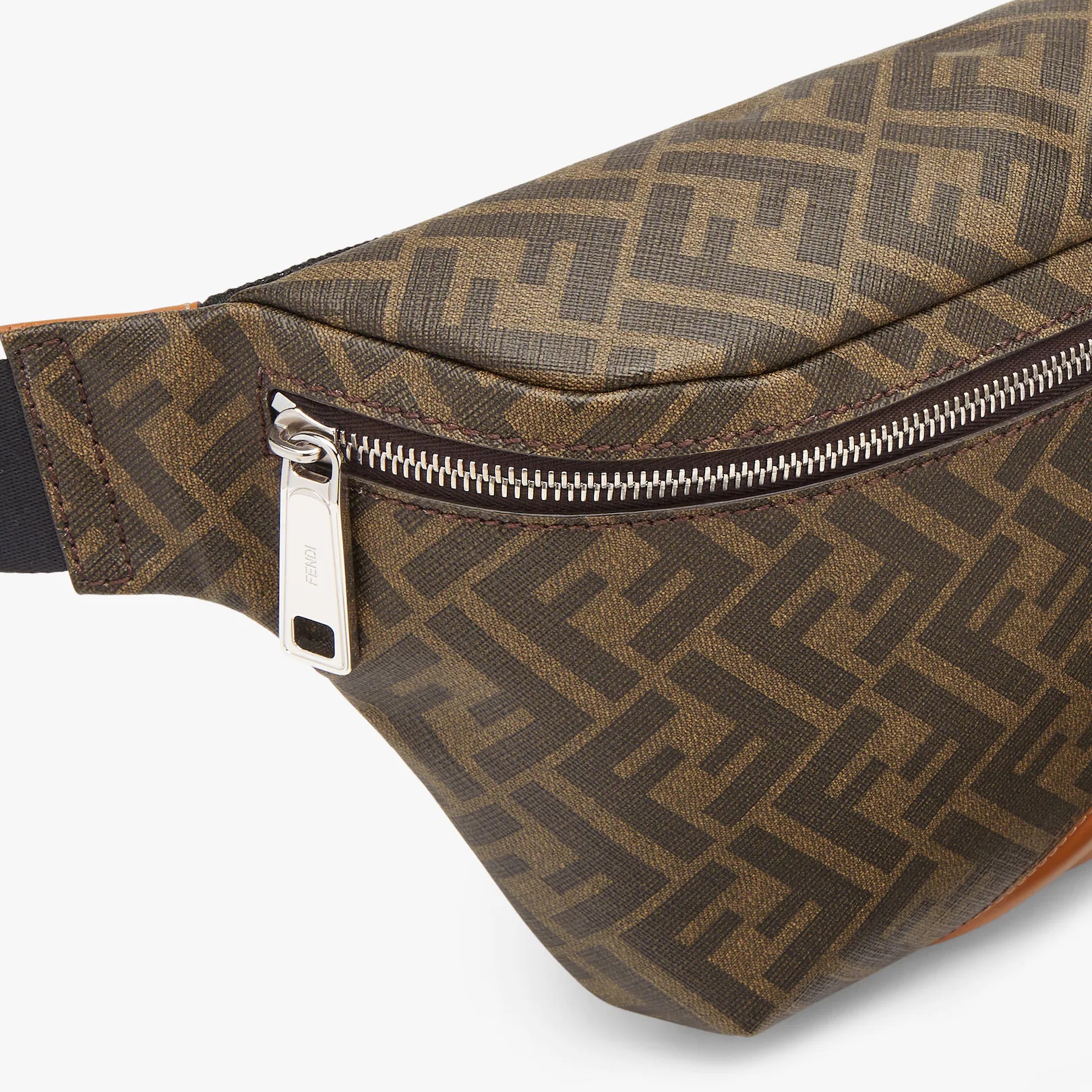 Brown fabric belt bag - 5