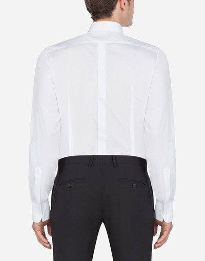 Dolce & Gabbana Cotton gold-fit tuxedo shirt outlook