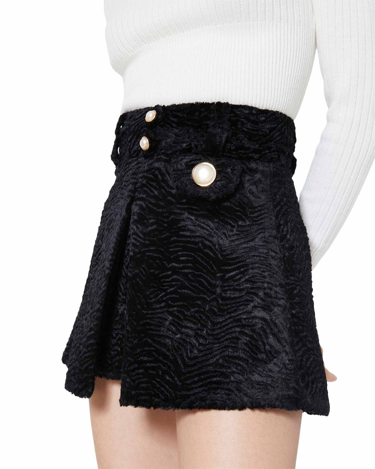 Astrakhan Skirt | Casablanca Paris - 6