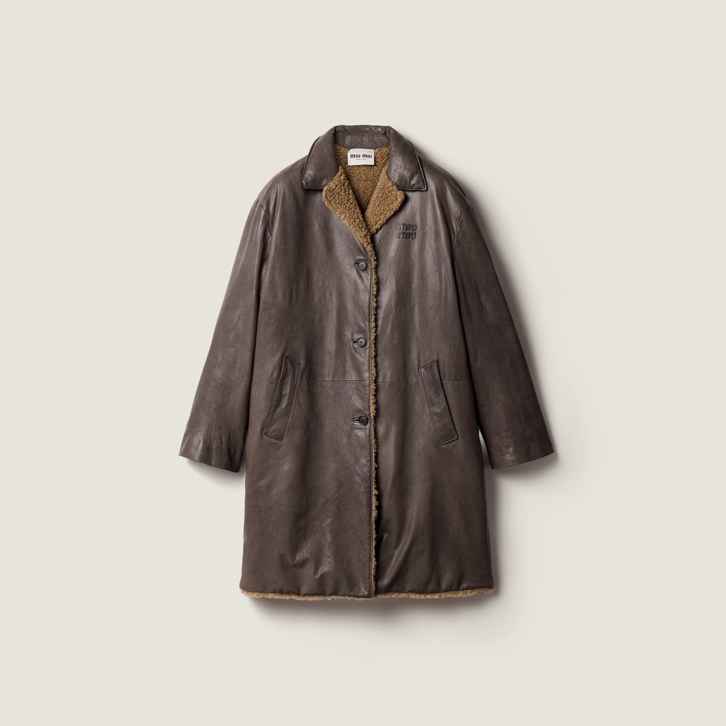 Leather coat - 1