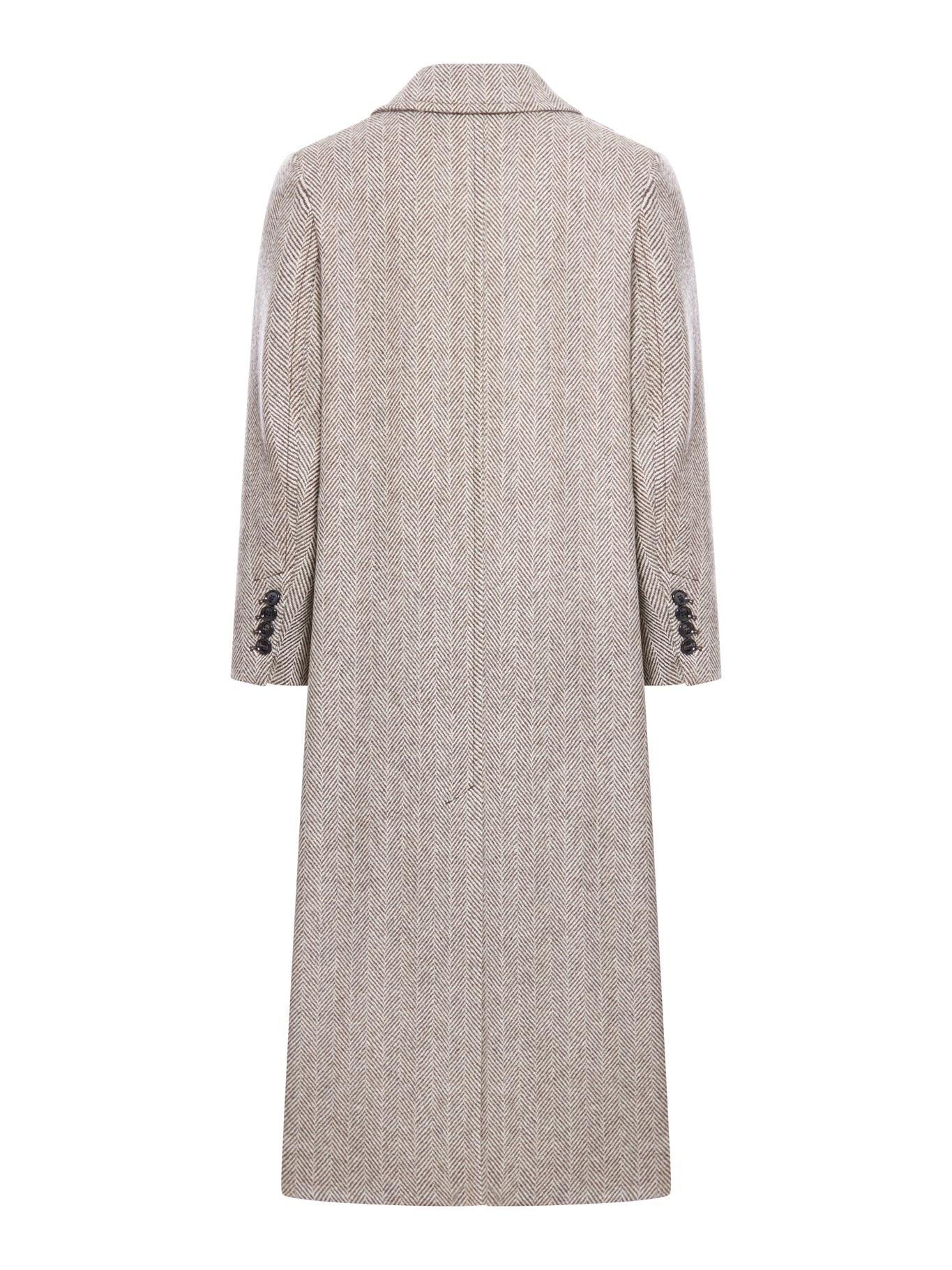 AMI Paris SIX BUTTONS DOUBLE BREASTED COAT IN HERRINGBONE WOOL suitnegozi REVERSIBLE