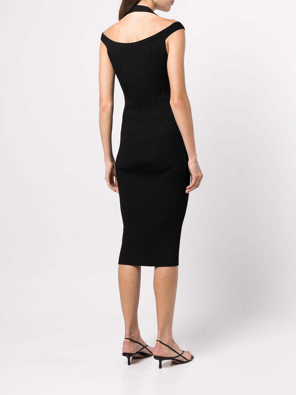 halterneck midi dress - 4