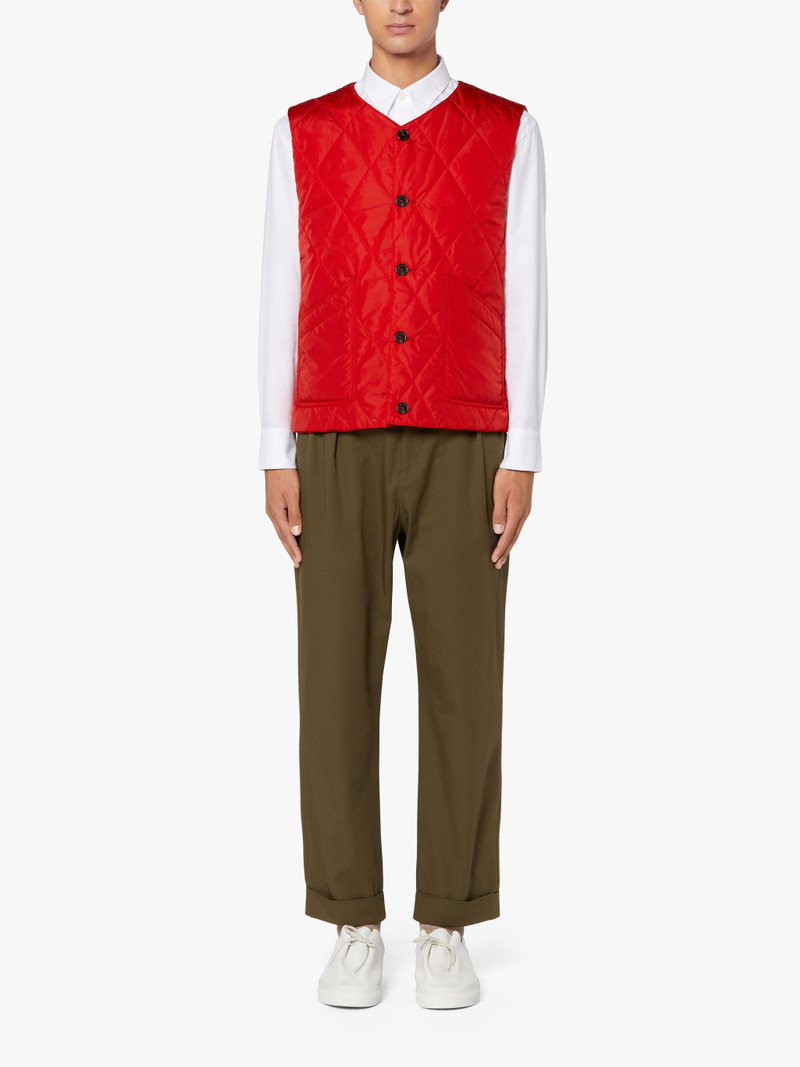 Mackintosh HIG RED QUILTED NYLON LINER VEST | GQM-204 outlook