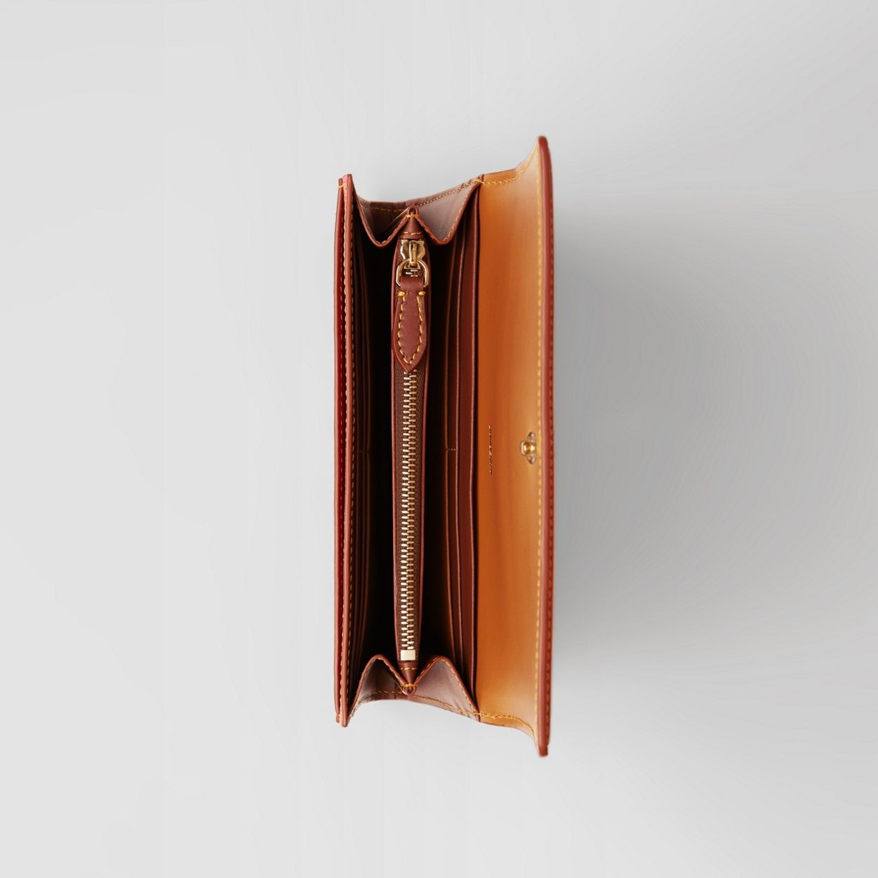 Monogram Motif Two-tone Leather Continental Wallet - 4