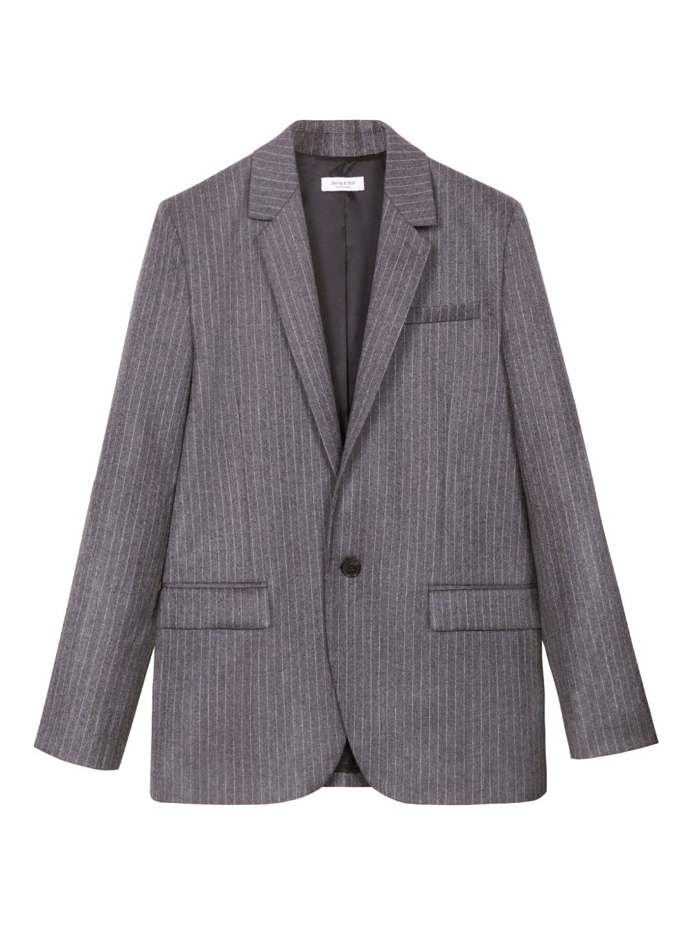 pinstriped tailored blazer - 1