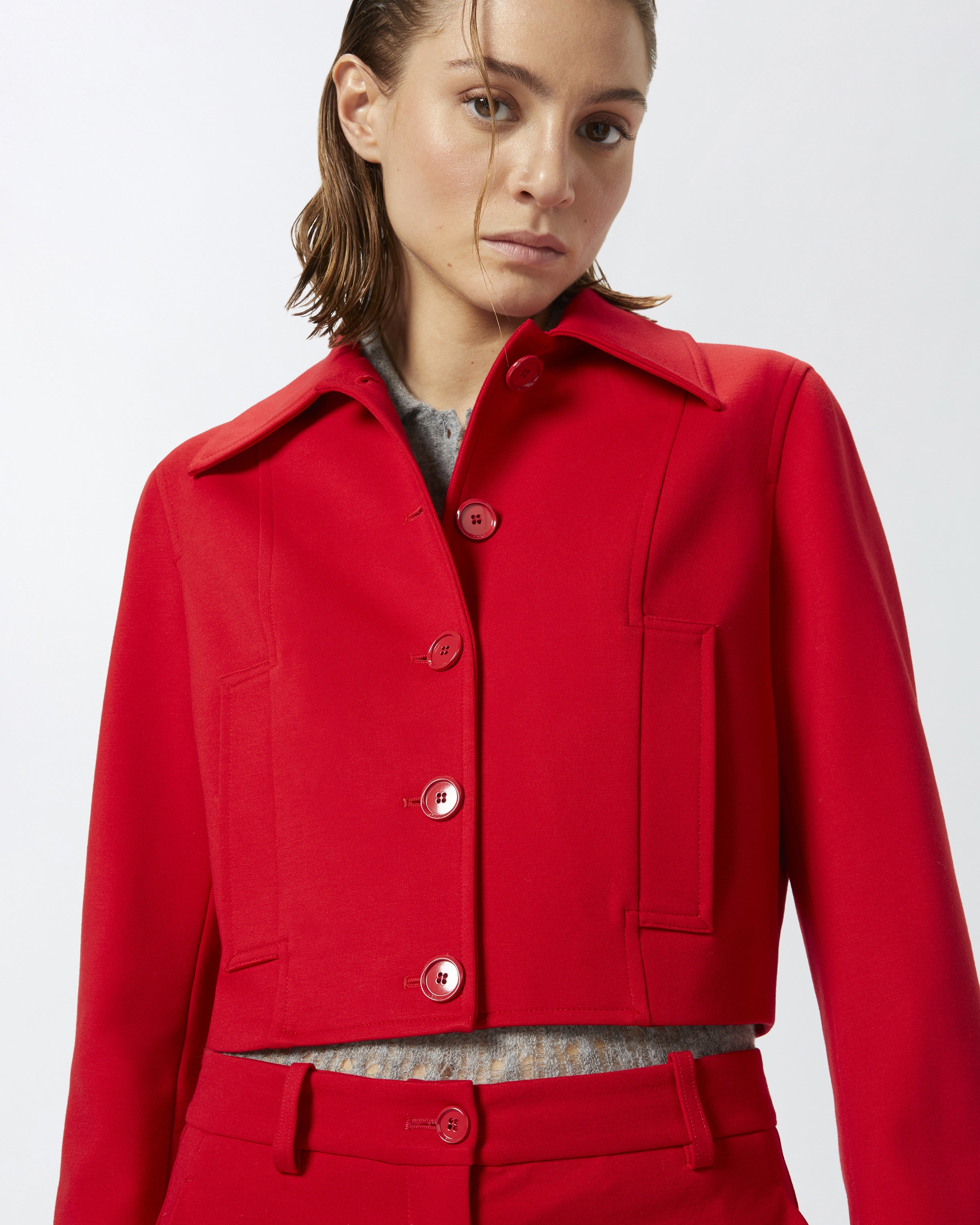 SMALL COLLARED JACKET - 5