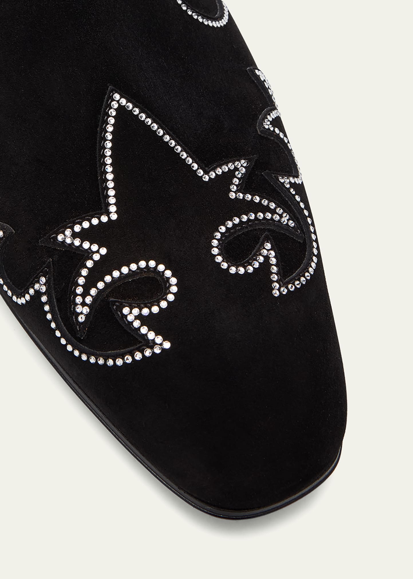 Men's Dandysiago Rhinestone and Leather Loafers - 7