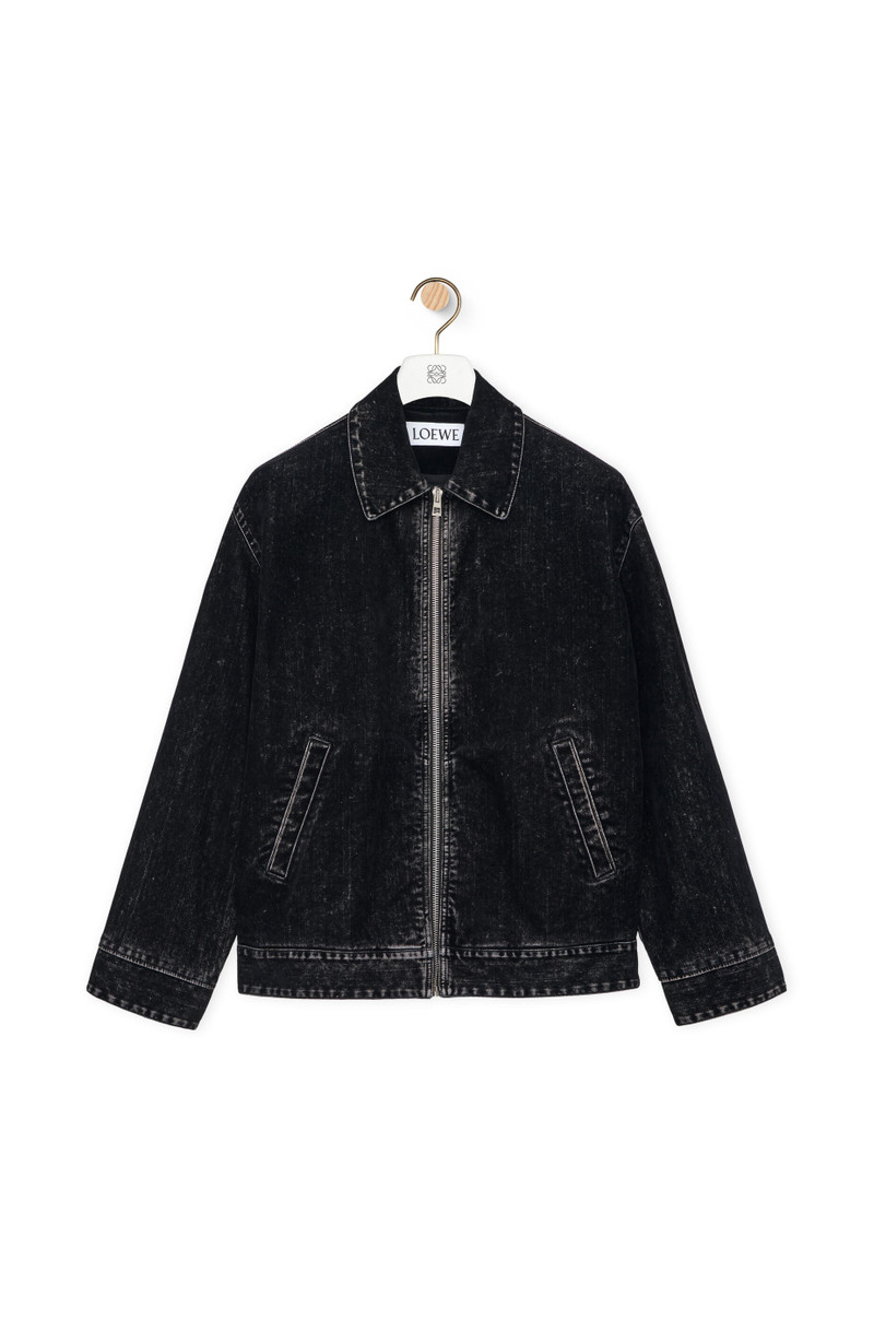 Bomber jacket in denim 1