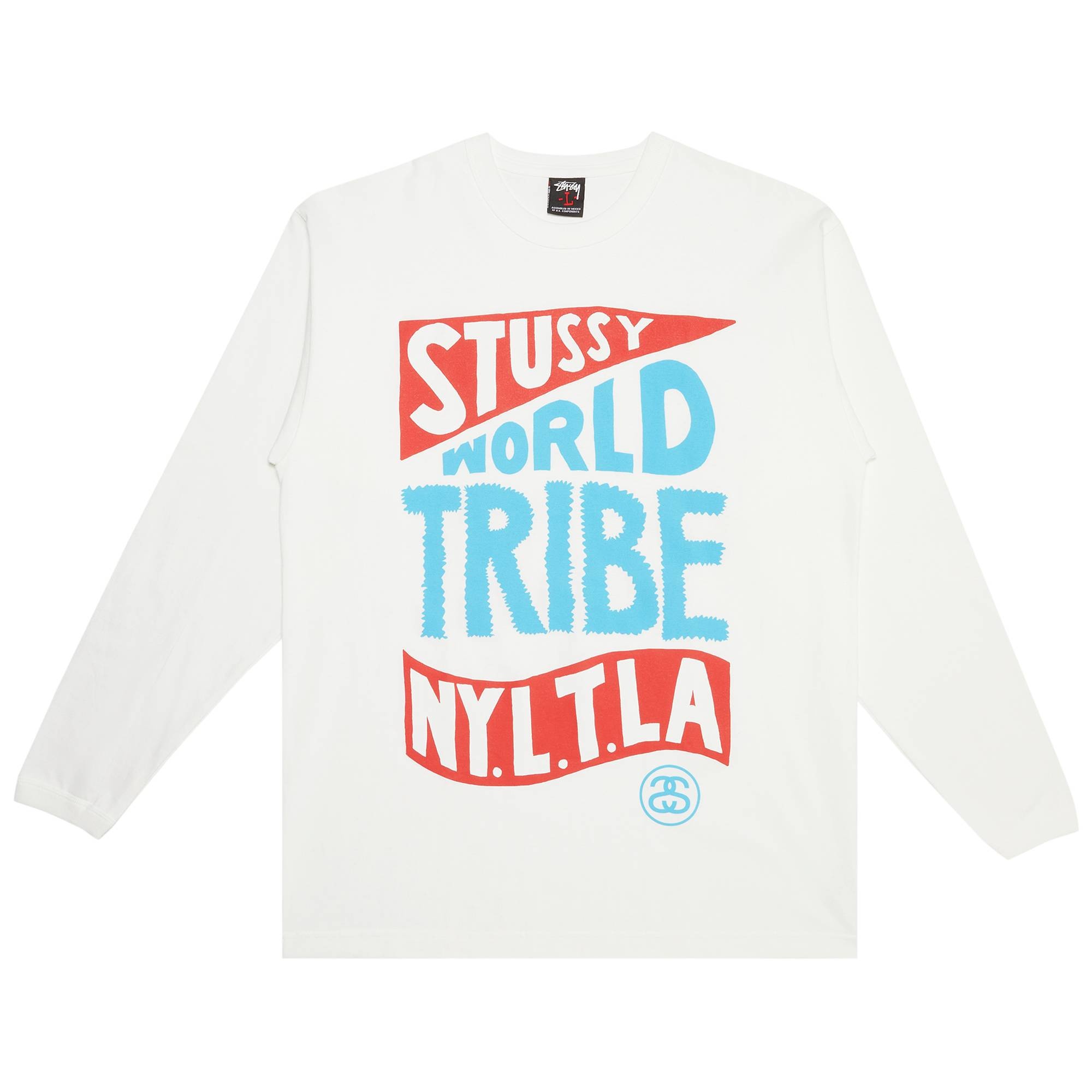 Stussy Gear World Tribe NYLTLA Long-Sleeve 'White' - 1