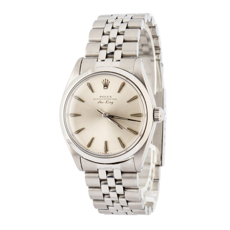 Rolex Air-King 5500 Silver Dial - 2