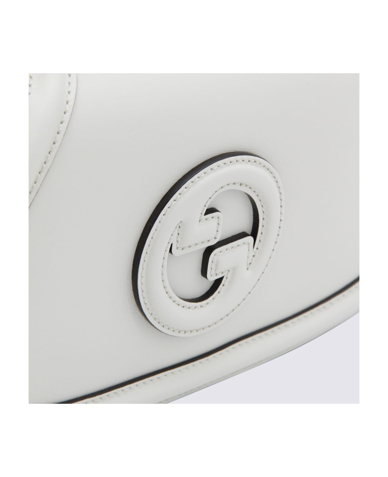 White Leather Blondie Medium Shoulder Bag - 4