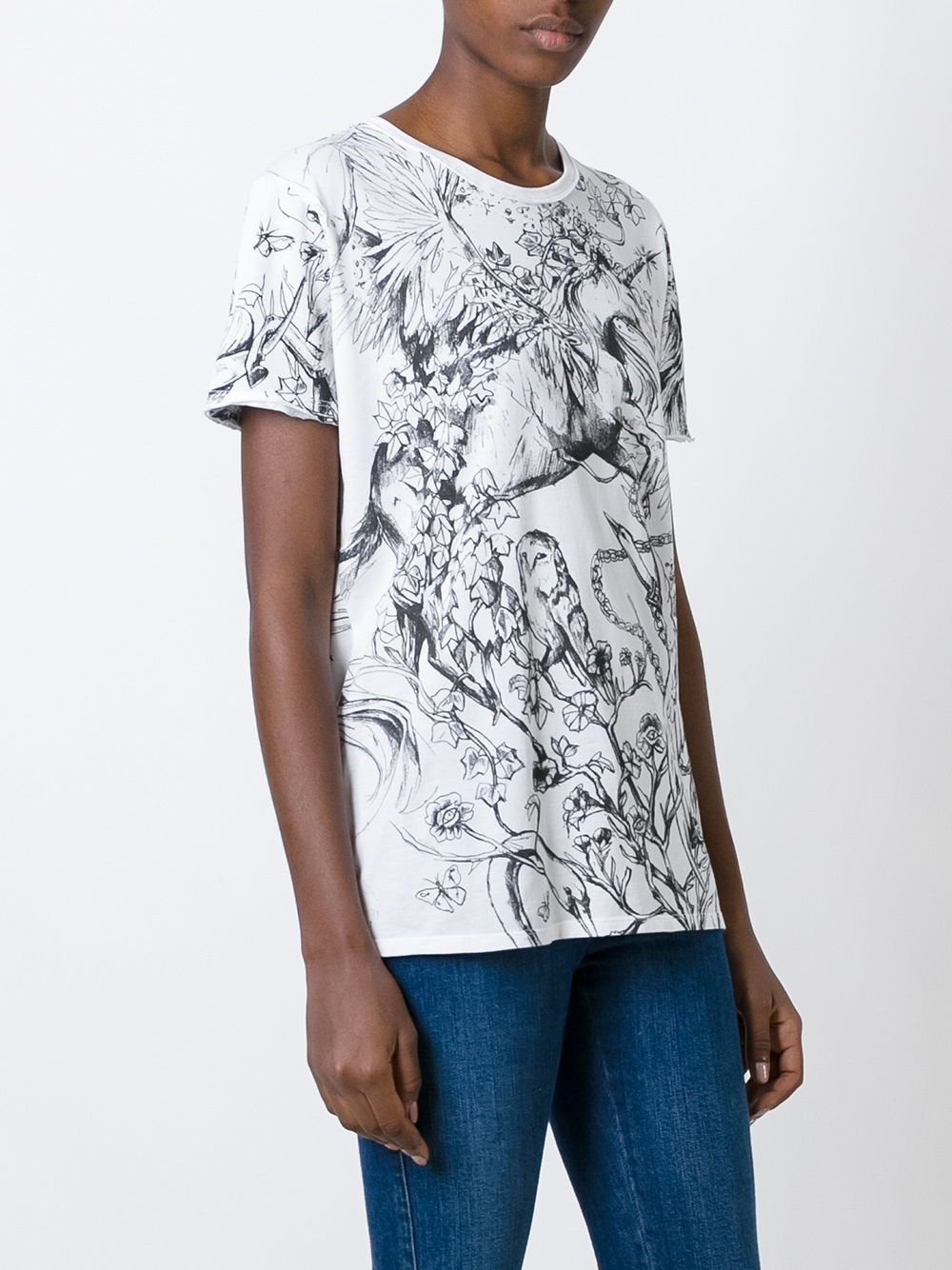 unicorn print T-shirt - 3