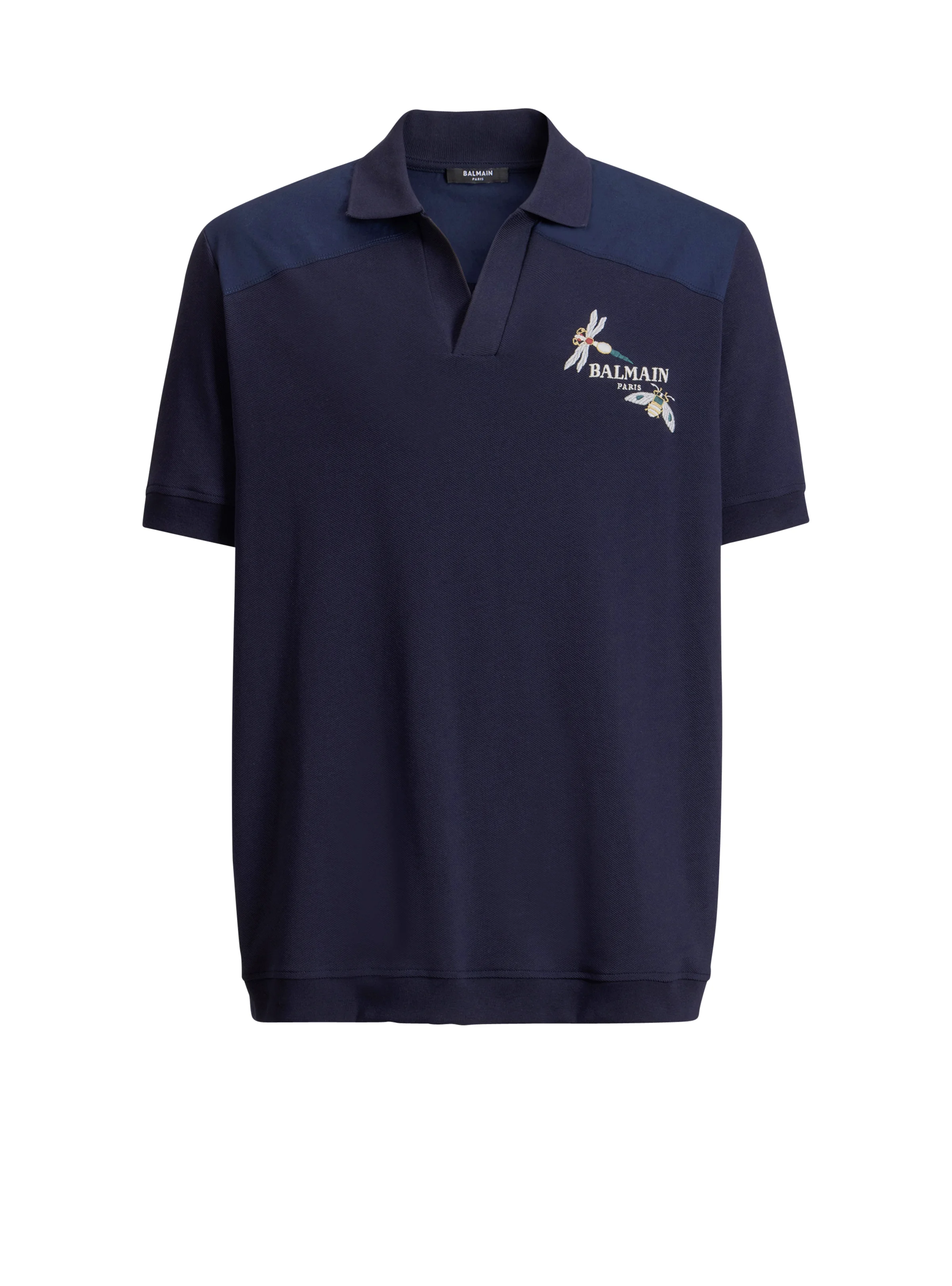 Embroidered Balmain Insect polo - 1