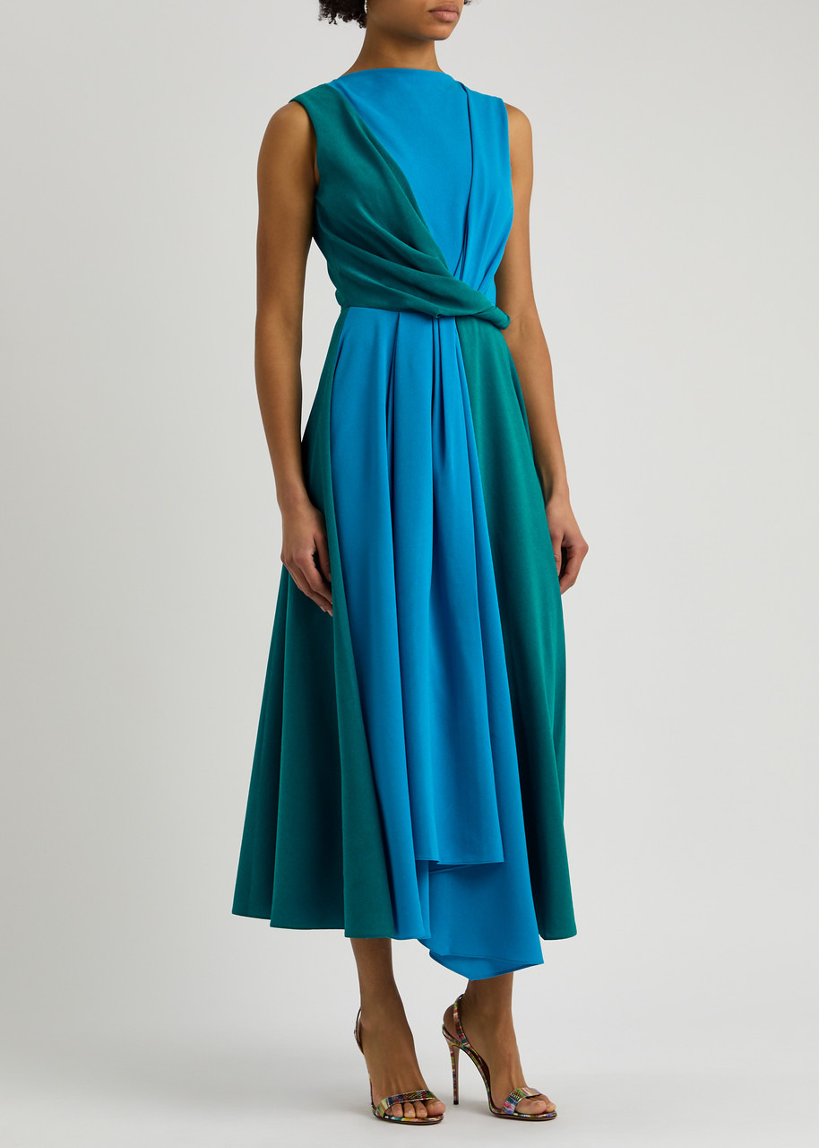 Roksanda Parsa Colour-blocked Twisted Midi Dress - 2