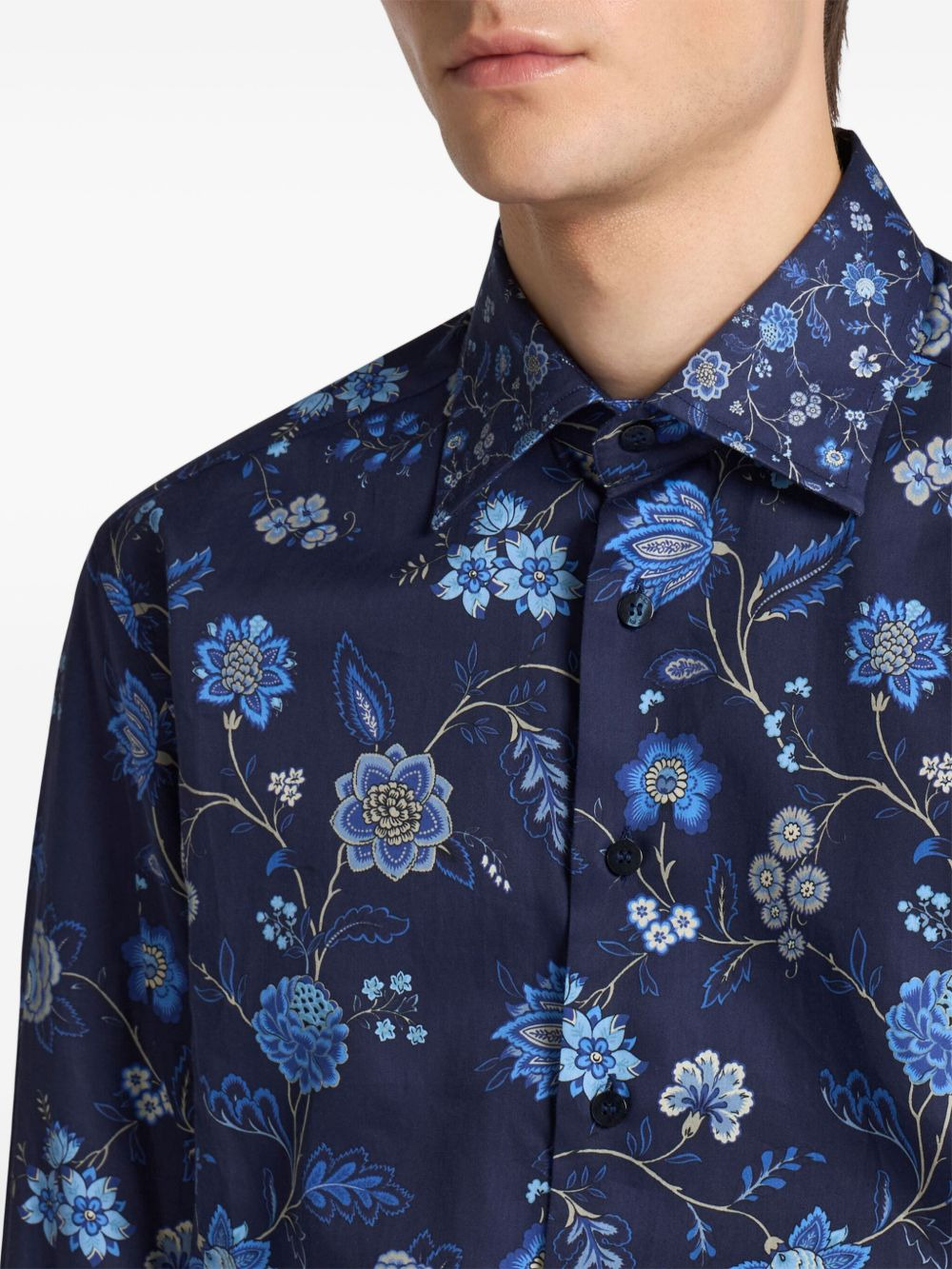 floral-print shirt - 4