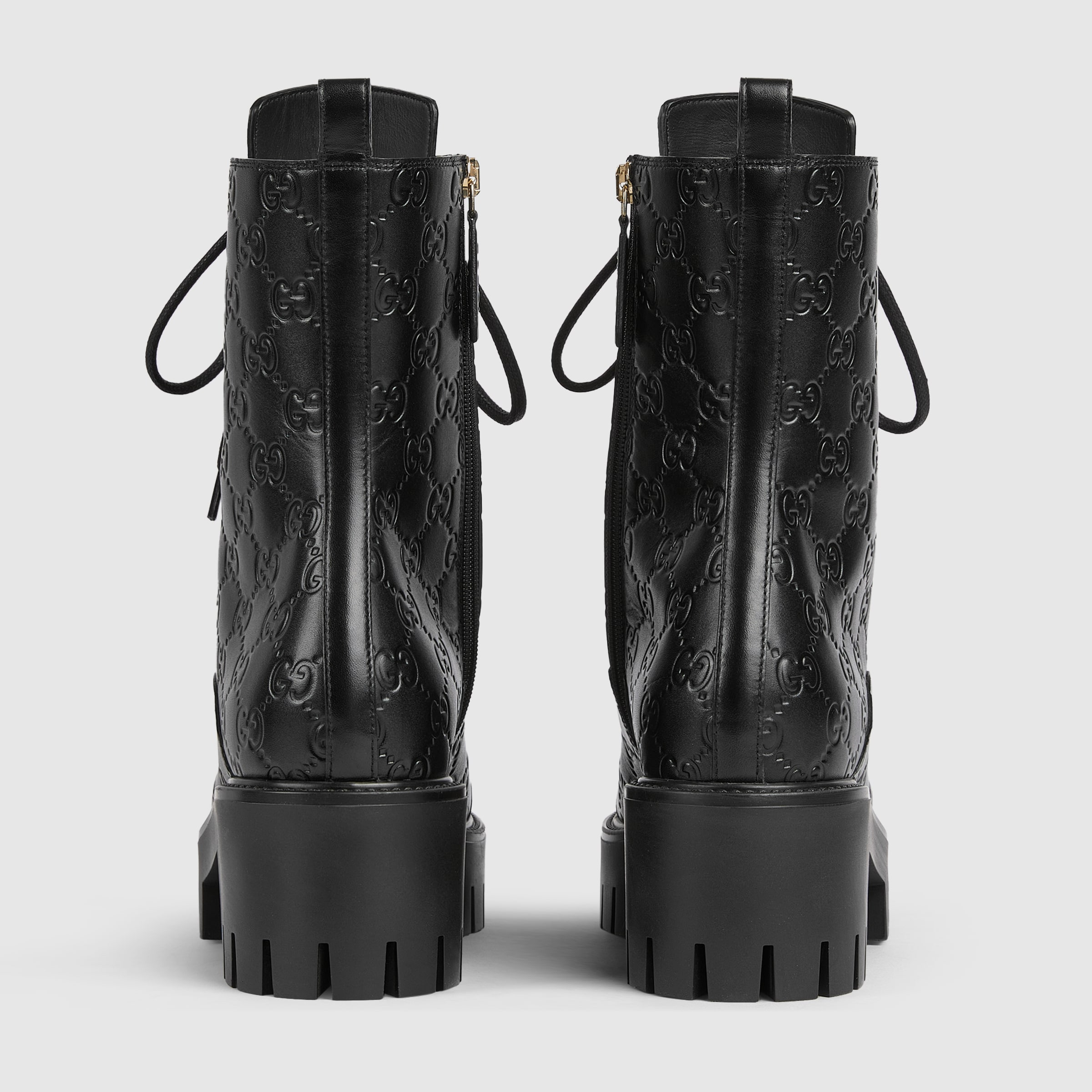 Women's lace-up ankle boot with GG - 5