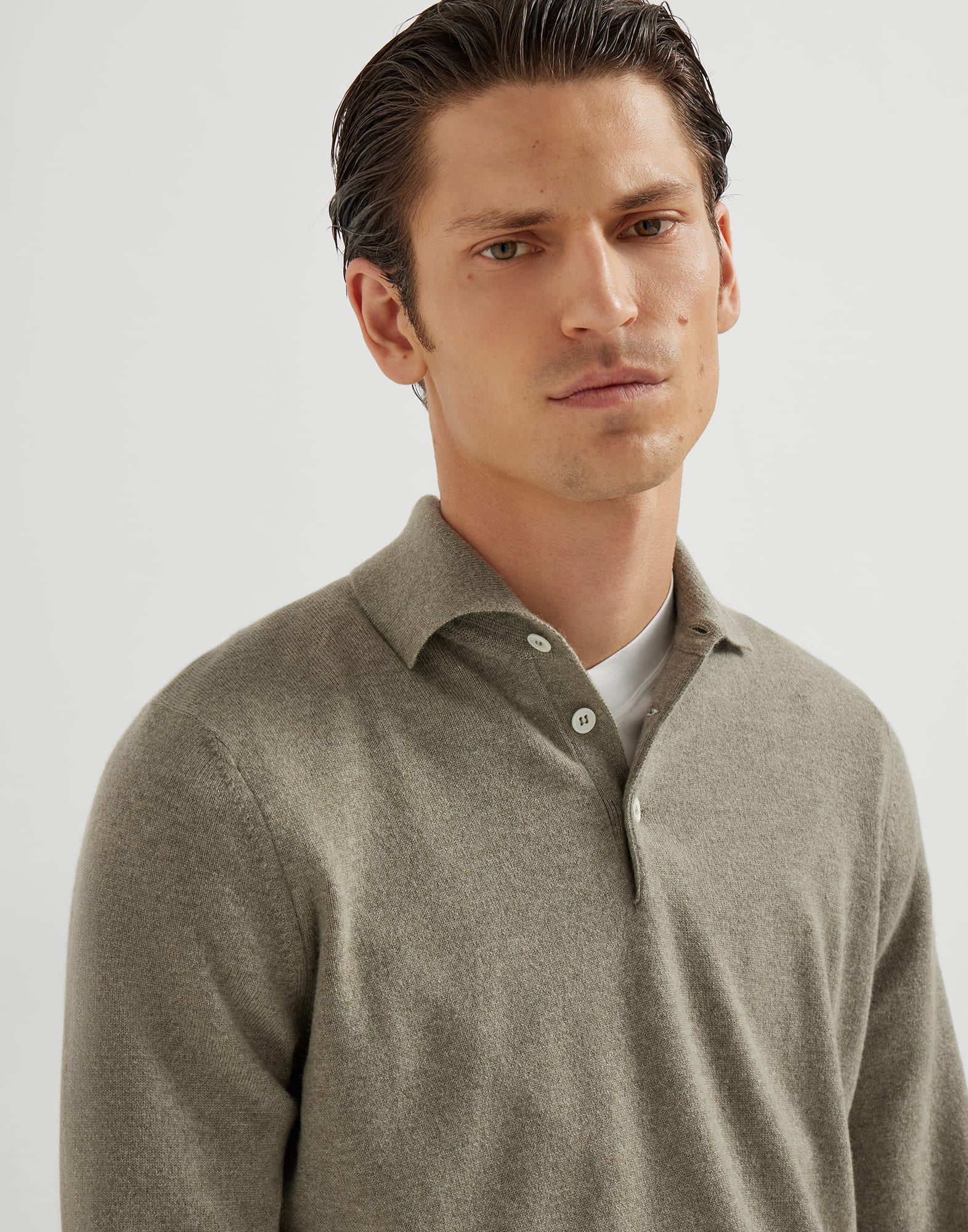 Cashmere polo-style sweater - 3