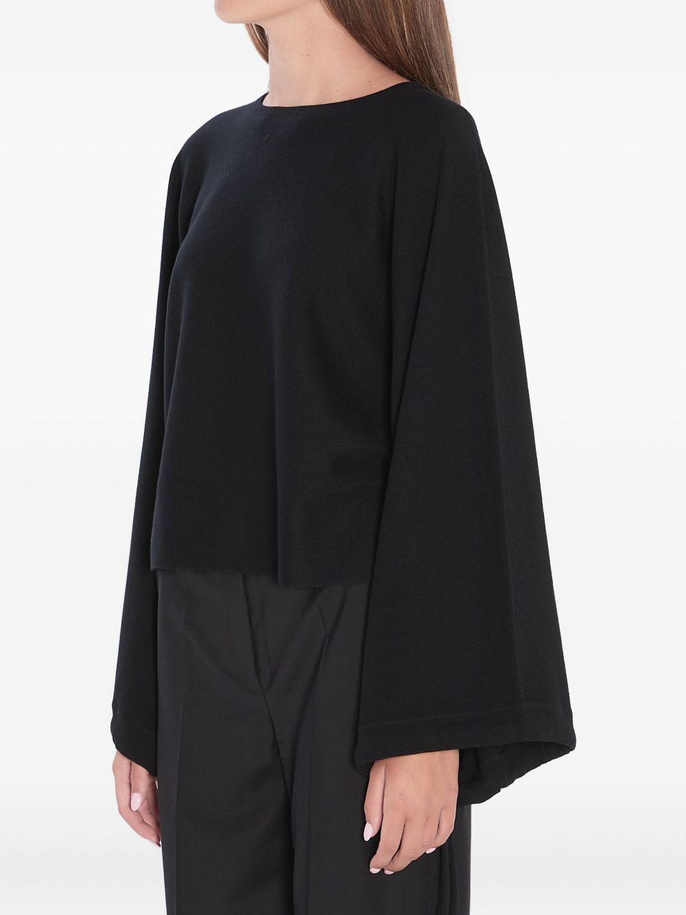 Frais batwing gathered-cuff sweater - 2