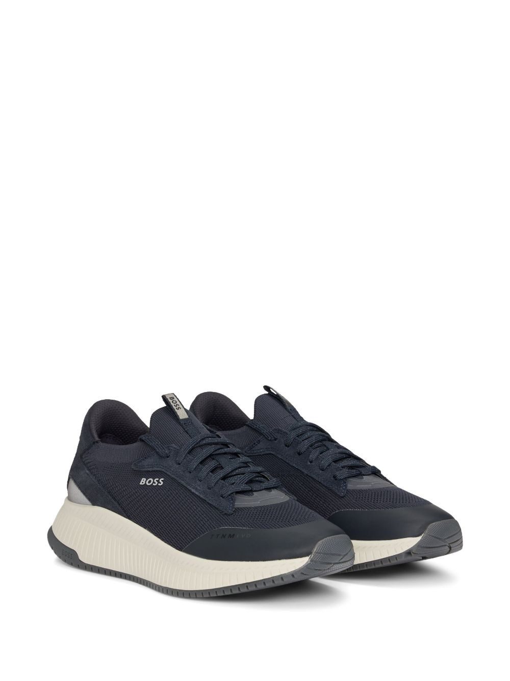 mesh-panelling sneakers - 2