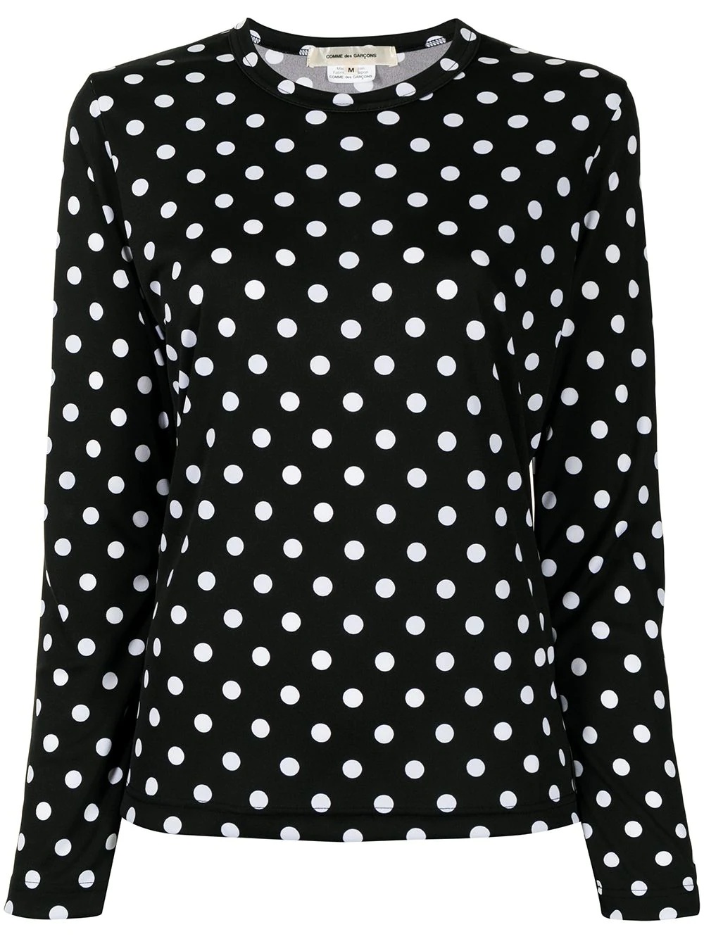 polka dot long-sleeve top - 1