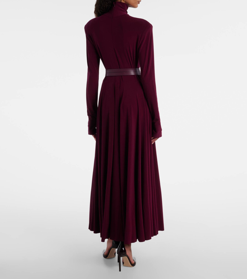 Pleated turtleneck maxi dress 3