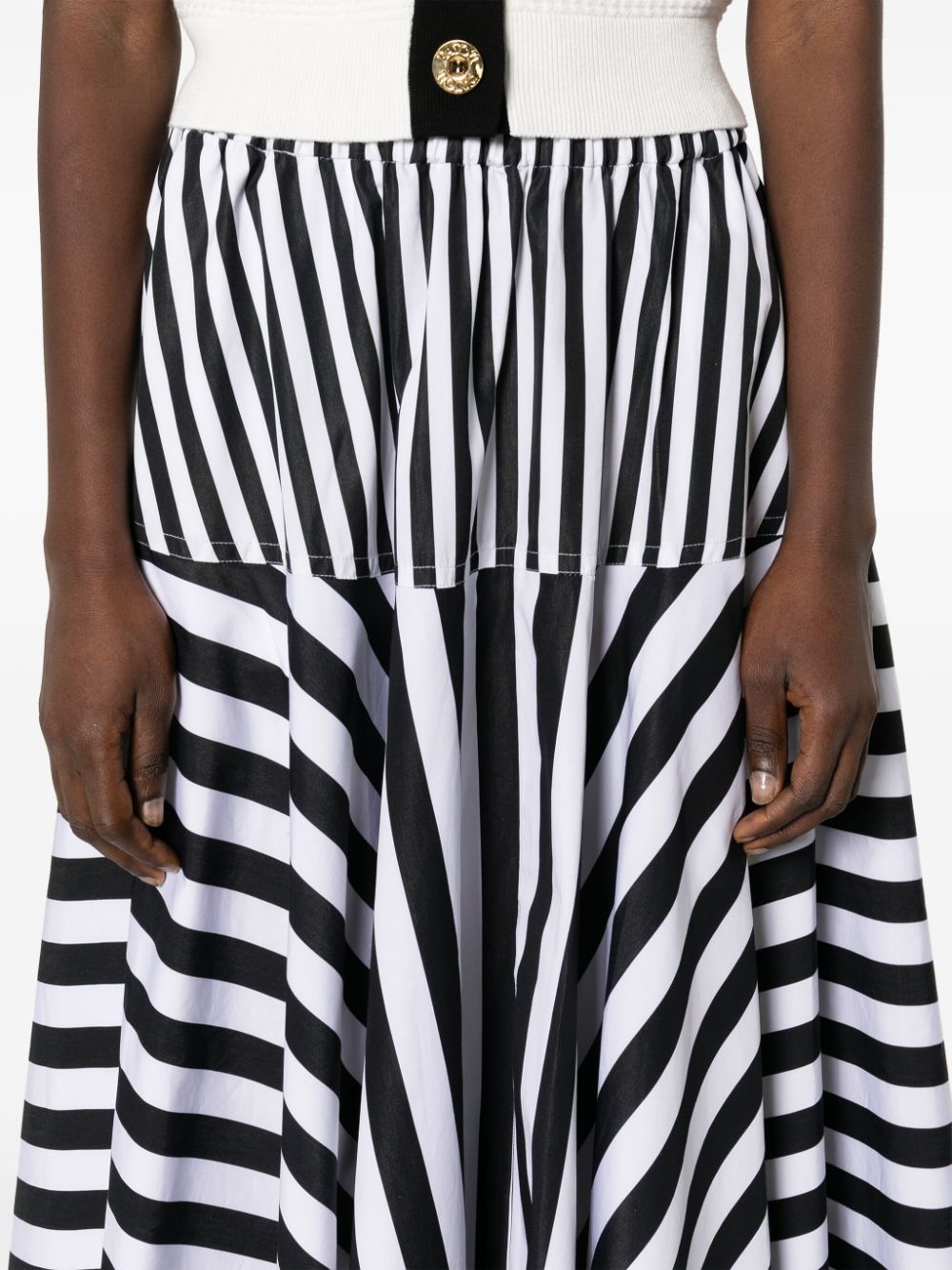 striped maxi skirt - 5