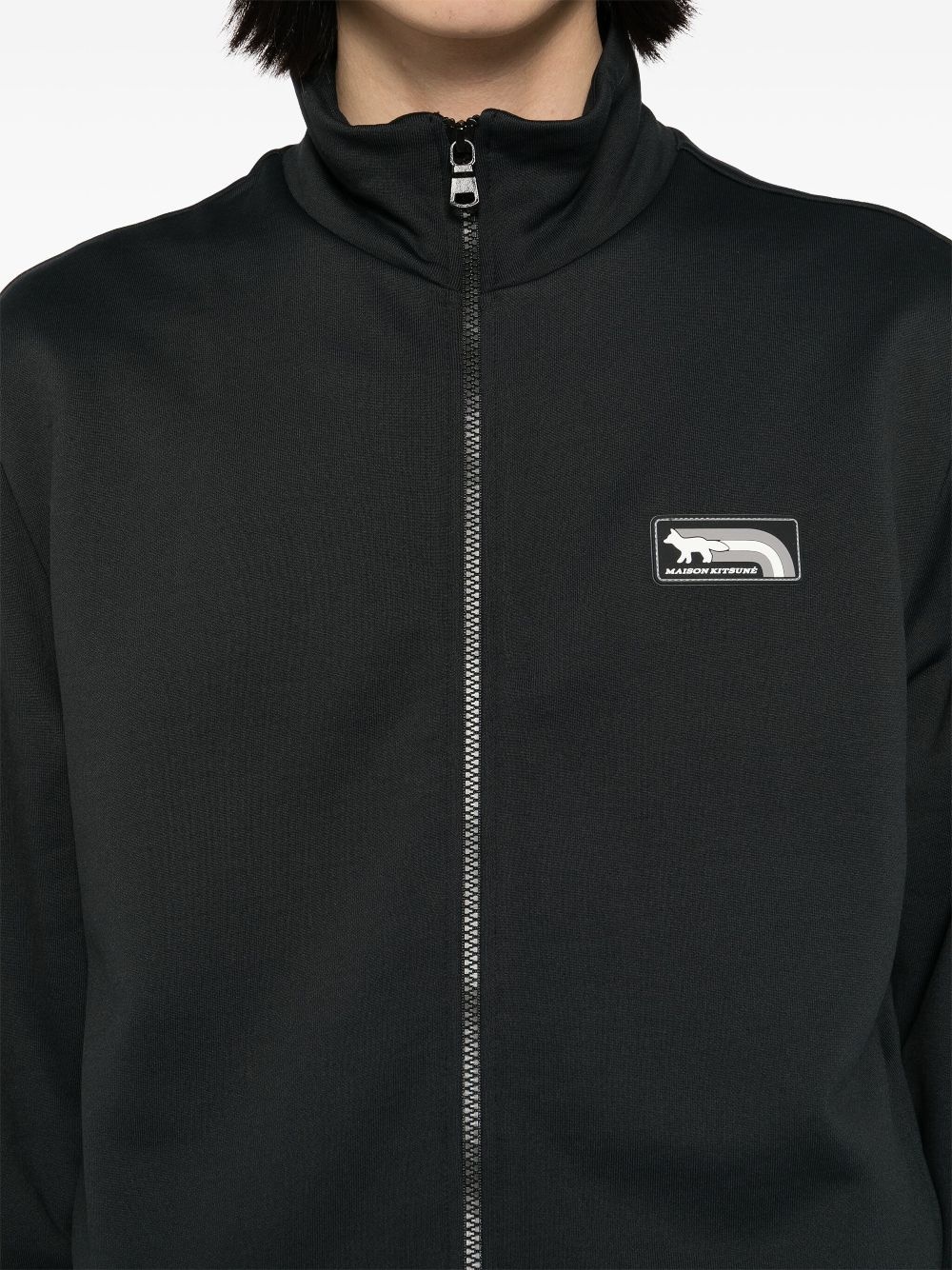 logo patched jacket - 5