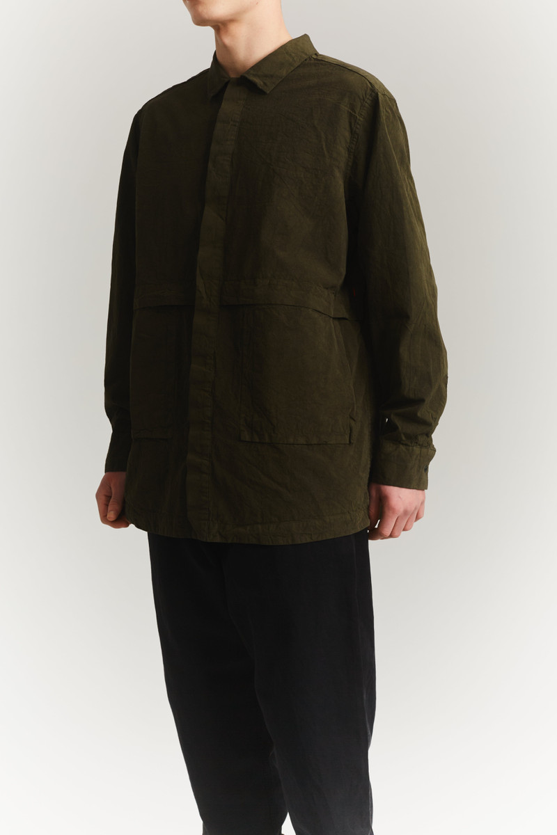 FABU SHIRT - PAPER COT - DARK KHAKI 5