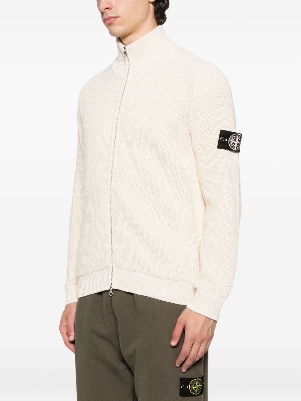 Raw Beauty zip-up cardigan - 3